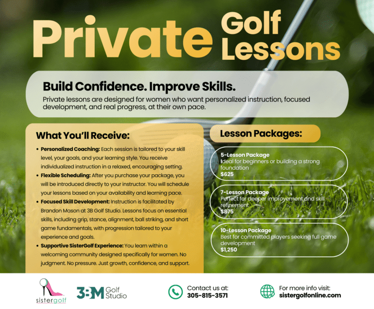 SisterGolf Private Lesson Experience