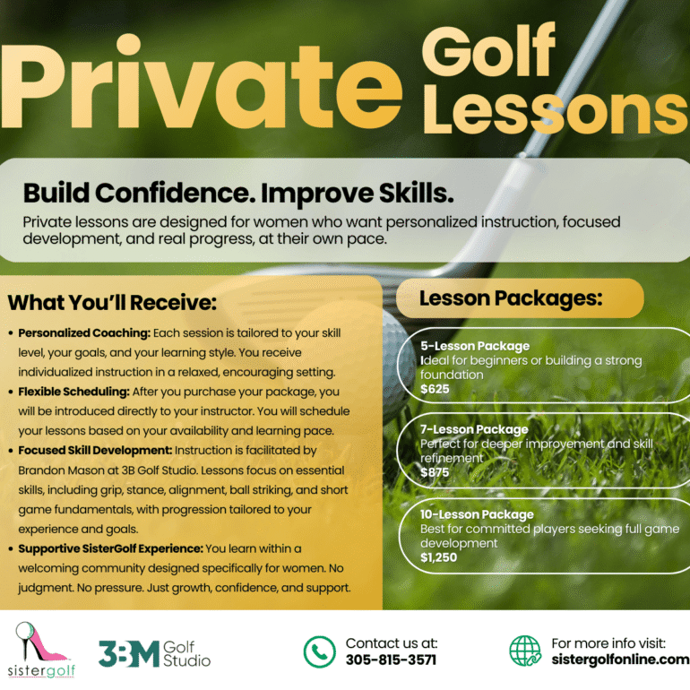 SisterGolf Private Lesson Experience