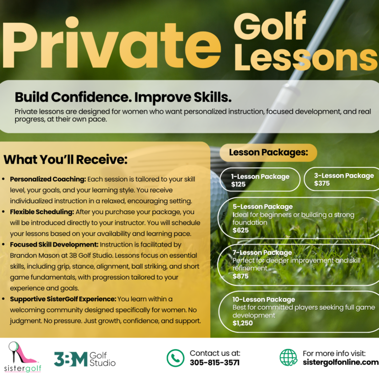 SisterGolf Private Lesson Experience