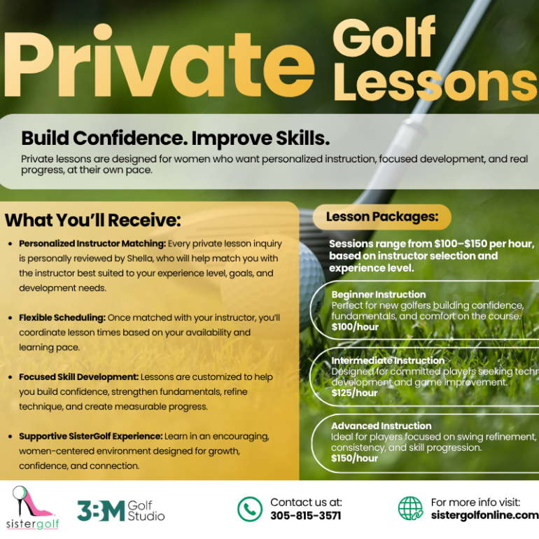 (4) SisterGolf Private Lesson Experience